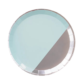 Le Moderne Dinner PlatesIntroducing Le Moderne Dinner Plates with a two-tone silver and baby blue design. Elevate your dining experience with these chic and modern plates. Mix and match forJollity & Co