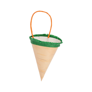 An ice cream cone with a green handle, perfect for bunny-approved fun, the Carrot Treat Bag from My Mind's Eye.