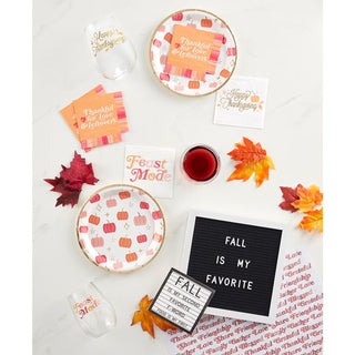 Friendsgiving Paper PlacematThis Friendsgiving Paper Placemat is sure to make your Thanksgiving dinner extra special! Its festive design will bring some Thanksgiving cheer to your dinner table.Slant