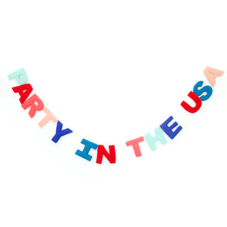 Party in the USA Patriotic Felt Garland