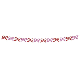 Red & Pink Glitter Bow Garland by Meri Meri