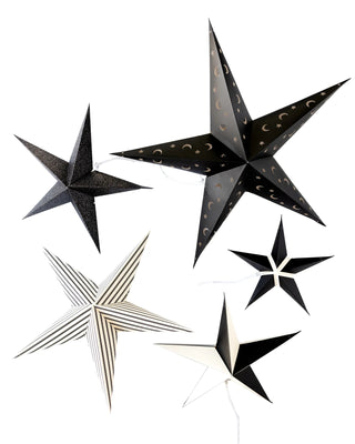 Salem Apothecary 3D StarsEasily enchant your guests this Halloween with these black stars. This set of 3D stars includes 5 stars and will create frightfully delightful backdrop to your gatheMy Mind’s Eye