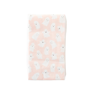 Scattered Pink Ghost Guest Paper Napkins