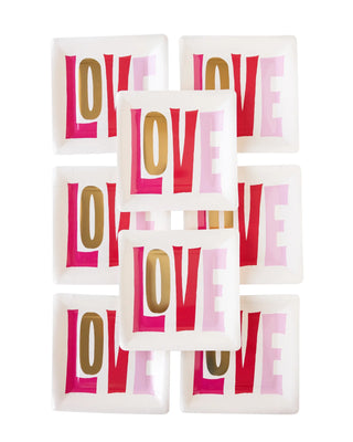 Square Love Paper PlateAdd some love to your table with this Square Love Paper Plate! Perfect for Valentine's Day celebrations, this plate will be an adored addition to your party or picniMy Mind’s Eye