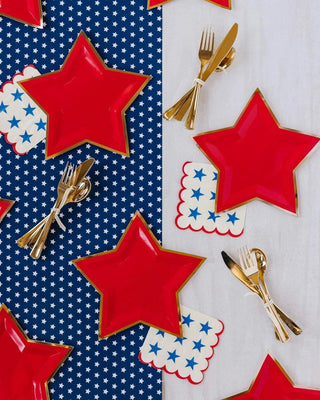 Patriotic Stars with Scallop Edge Cocktail Napkin and forks for your next celebration from My Mind’s Eye.