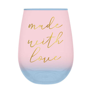 Made With Love Stemless Wine Glass by Slant