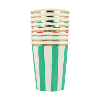 Striped Cups by Meri Meri