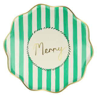 Striped Dinner PlatesFa la la, 'tis the season to be jolly and merry. These vintage inspired designs, with fun messages, will instantly add style to your celebrations over the holidays.
Meri Meri