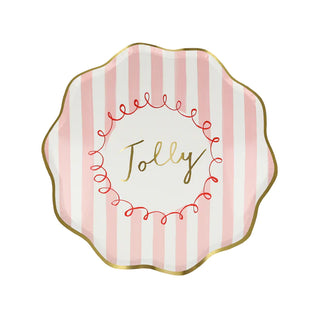 Striped Side PlatesFa la la, 'tis the season to be jolly and merry. These vintage inspired designs, with fun messages, will instantly add style to your celebrations over the holidays. Meri Meri
