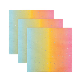 A set of Sunset Party Napkins by Loop by Frankie with polka dots that are perfect for any party.