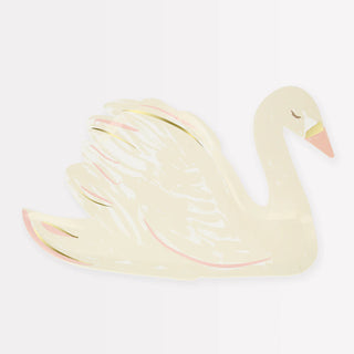 Swan Shaped PlatesLet these sensational swans glide on to your party table to instantly give an elegant look. These plates are perfect for a princess party, bridal shower, baby showerMeri Meri
