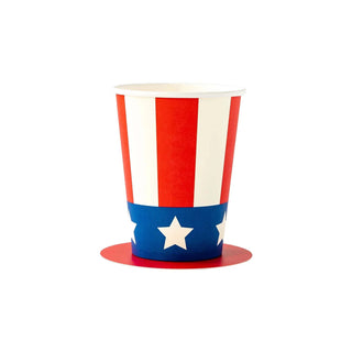 Uncle Sam Paper Cups
Sip in patriotic style this summer with these festive party cups. Designed to look like Uncle Sam's famous hat, these party cups are sure to be a hit at your FourthMy Mind’s Eye