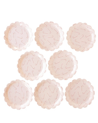 Whimsy Santa Scattered Candy Cane Paper PlateChristmas cookies and sweet treats will look even better on these scalloped edge candy cane scatter plates. From bright holiday tables, to handing out Christmas treaMy Mind’s Eye