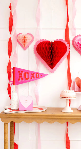 XOXO Felt PennantOur XOXO Felt Pennant is the perfect way to show your love! This bright and playful statement piece features bold red and pink felt, with a fun XOXO design that addsMy Mind’s Eye