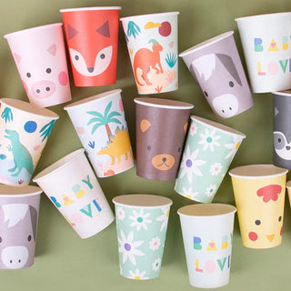 Farm Animal CupsComplete your next picnic with a herd of Farm Animal Cups! These reusable cups feature different farm animals, making them perfect for a barnyard-themed event. They'My Little Day