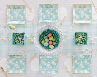 Scattered Bunny Scallop 9" Paper PlatesAre you planning an Easter picnic? Be sure to pack these Bunny dinner plates for a whimsical touch to your gathering. Springtime party tables never looked so sweet tMy Mind’s Eye