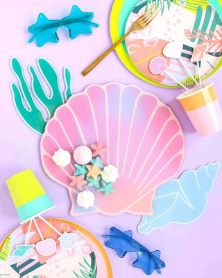 80’s Tropical paper plates by Kailo Chic