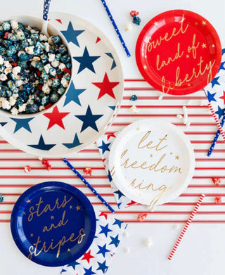 Americana Script Paper Plate Set
Dine in style with this Americana Script Paper Plate Set! Ready for a 4th of July BBQ, or any ol' dinner party, this set of 9 plates will upgrade your dinnerware wiMy Mind’s Eye