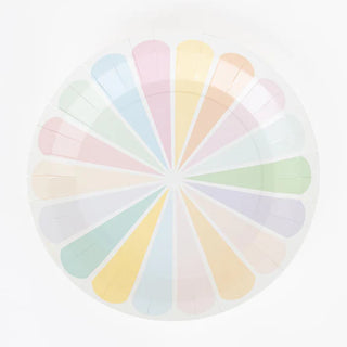 Multicolored Pastel PlatesWow your guests with our Multicolored Pastel Plates! Featuring a vibrant rainbow of colors, these plates are sure to turn your next dinner party into a technicolor dMy Little Day