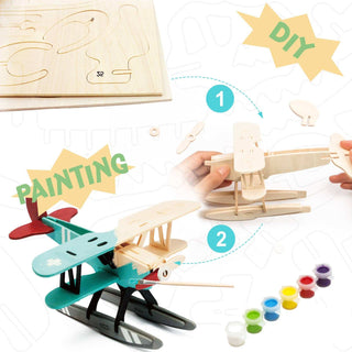 3D Wooden Puzzle Paint Kit Hydroplane