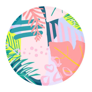 80’s Tropical paper plates by Kailo Chic