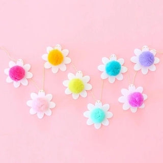 Colorful pom poms make up this delightful Acrylic Daisy Garland from Kailo Chic, perfect for Spring decoration.