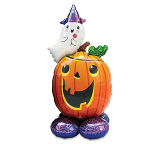 AIRLOONZ PUMPKIN AND GHOST 56in BALLOON