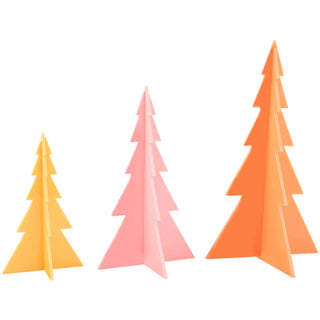 Acrylic TreesBright, colorful and fun! These acrylic Christmas trees add festive fun to your holiday decor. The set includes 3 different colored trees in large, medium, and smallCR Gibson