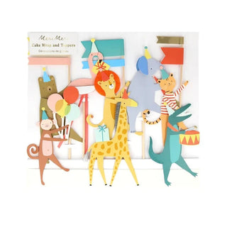 Animal Parade Cake Wrap & ToppersWrap a cake with our marching parade of animals, then add the animal toppers, with eye-catching embellishments, and you'll instantly have the most amazing fun creatiMeri Meri