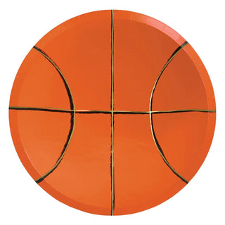 A Meri Meri Basketball Plates on a white background.
