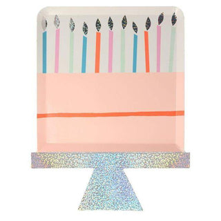 Birthday Cake PlatesLooking for a charming way to serve birthday cake and treats to your guests? These beautiful Birthday Cake plates are perfect! Featuring a gorgeous birthday cake witMeri Meri