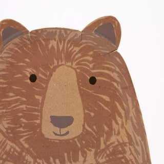 Brown Bear Large Plates
Kids will love these big brown bear plates. They are ideal for a woodland themed party or whenever you want to bring the beauty of nature to the party table.

They Meri Meri