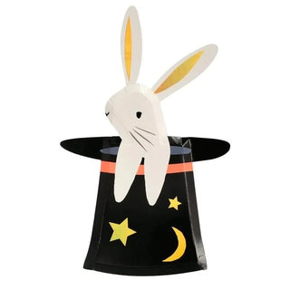 Hat Shaped PlatesAdd a touch of magic to your party table with these fabulous bunny in a hat plates. They are perfect to serve food on, and they make excellent decorations too.

TheyMeri Meri