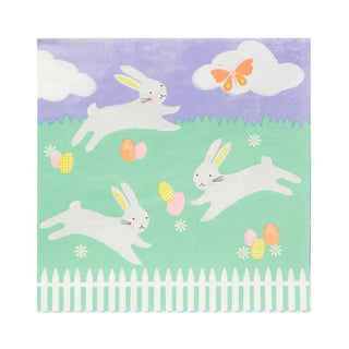 Bunny Rabbit Easter NapkinsThese recyclable paper napkins are the perfect bright Easter napkins for catching crumbs at the family Easter brunch pre Easter egg hunt, and to add a lovely touch tTalking Tables