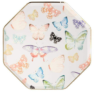 Butterfly Dinner PlatesButterflies are just so beautiful, and they look fantastic on these Butterfly dinner plates. Perfect for a princess or fairy party, wedding, anniversary or engagemenMeri Meri