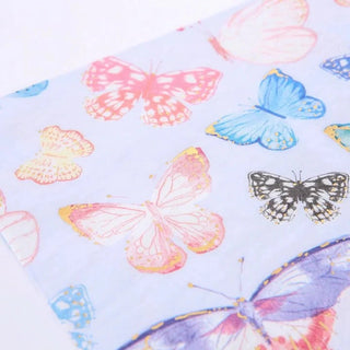 Butterfly Large NapkinsThese beautiful Butterfly napkins will look really special at any party. Featuring colorful butterflies, with gorgeous gold foil detail, and a stylish scallop edge.
Meri Meri