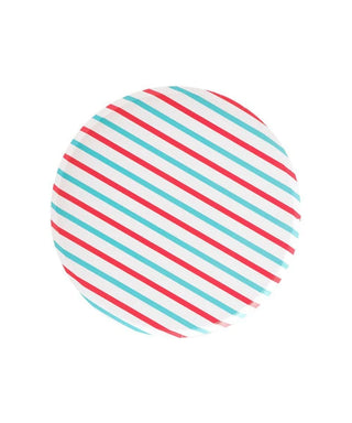 CHERRY & SKY STRIPES 7in PLATES SMALL
Set of 8 plates
Paper
7" wide
Delicate low profile rim
Stripes pattern
Designed in San Francisco
Oh Happy Day