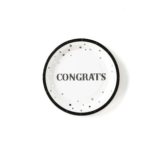 CONGRATS 7in PAPER PLATESStep up your graduation party style with these 7" silver foiled paper plates. Designed in basic black and white with foil accents, these party plates will be the perMy Mind’s Eye