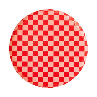 Cherry Crush Dinner PlatesInspired by the classic skater shoe, our Check It collection is sure to make your party checklist! The two-tone plates and checkered print napkins are perfect for miJollity & Co
