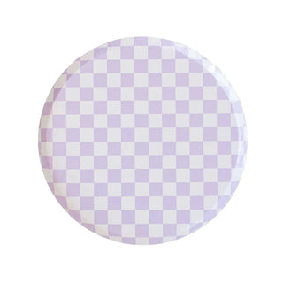 Purple Posse Dessert PlatesInspired by the classic skater shoe, our Check It collection is sure to make your party checklist! The two-tone plates and checkered print napkins are perfect for miJollity & Co