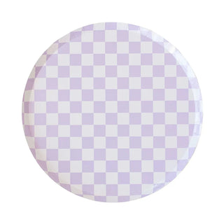 Check It! Purple Posse Dinner Plates by Jollity & Co