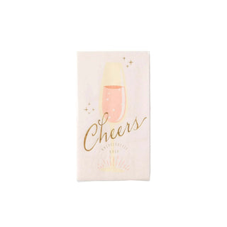 Cheers Paper Guest Towel• Includes 18 paper guest towels• approximately 7.75" tall and 4.25" wide• gold foil accentsMy Mind’s Eye