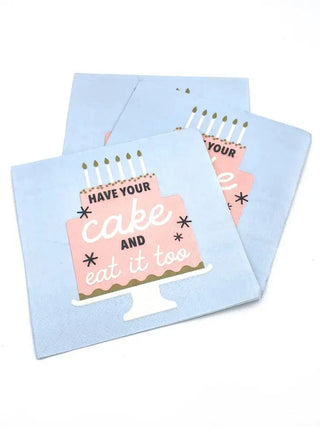 Have Your Cake Cocktail Napkins by Soiree-Sisters