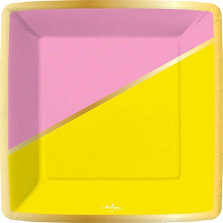 Color Block-Sunshine Dessert Plate