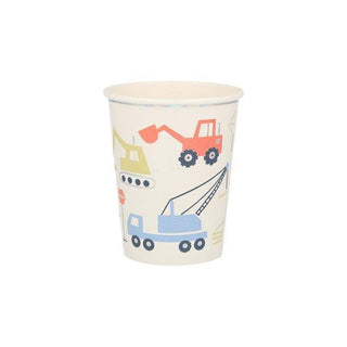 Construction CupsServe drinks in these special construction vehicle cups to really delight your guests. They feature popular vehicles, as well as lots of sensational silver holographMeri Meri
