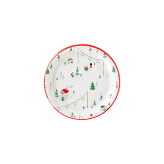 Cozy Lodge Winter Scene PlateDon't let boring plates ruin your cozy Christmas theme, pick up these fantastically festive paper plates to add to your Holiday table. Featuring a whimsical winter wMy Mind’s Eye