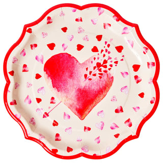 CUPIDS BOW PAPER DINNER PLATE