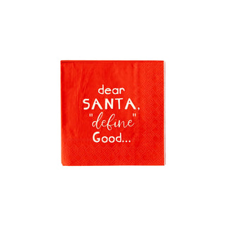 DEAR SANTA COCKTAIL NAPKINWe all have memories of eating delicious food and desserts around the holidays. Our holiday napkins are perfect for the messes that come with all the food that is seMy Mind’s Eye