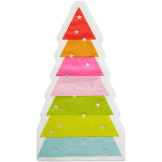 Rainbow Holiday Tree Dinner NapkinThese rainbow holiday dinner napkins feature silver foil accents and are the perfect addition to your next holiday party.

16 3-Ply Guest/Dinner Napkins per package
CR Gibson