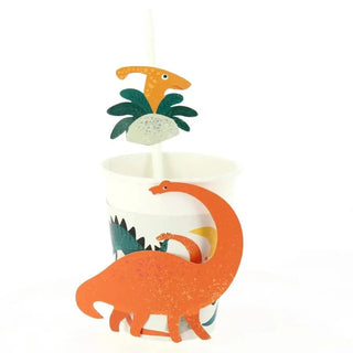 Dinosaur Paper Straws - Recyclable6 paper straws 
- Recyclable 
- Recyclable packaging without plastic 
- Printed with vegetable inks
-Made in FranceAnnikids